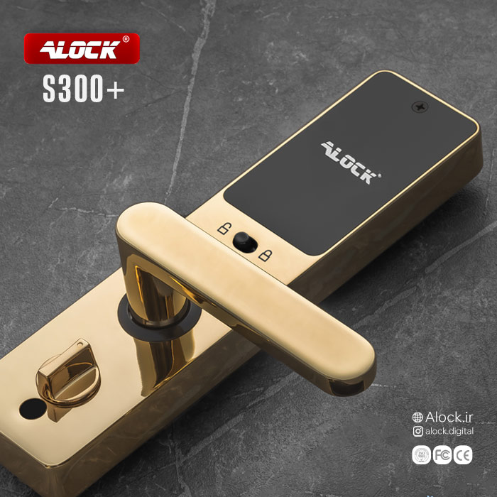 قفل اثر انگشتی دیجیتال ALOCK مدل S300+ Gold - تصویر 2