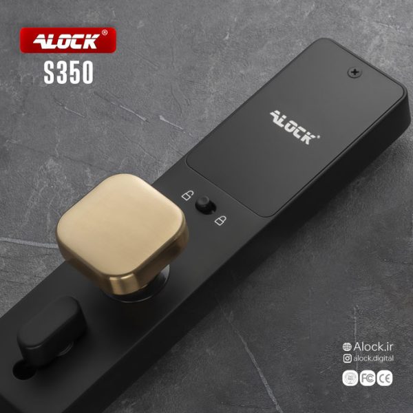 قفل اثر انگشتی دیجیتال ALOCK مدل S350 Gold - تصویر 2