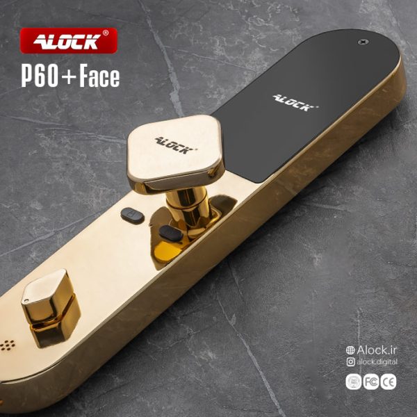 دستگیره تشخیص چهره و قفل اثر انگشتی دیجیتال ALOCK مدل P60+ Face G - تصویر 2